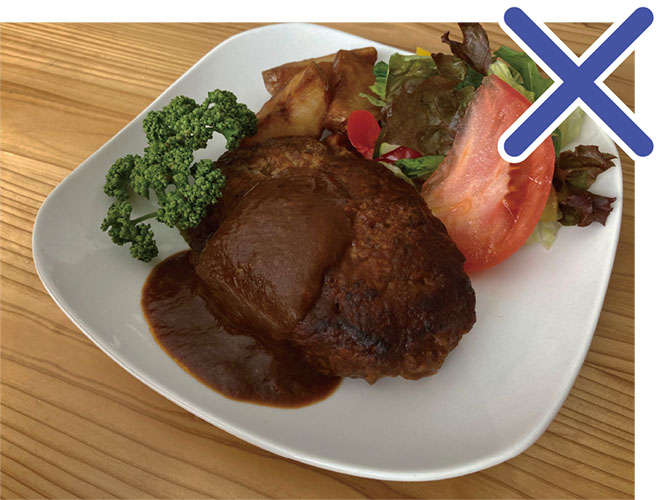 順光（被写体の真正面からの光）の画像