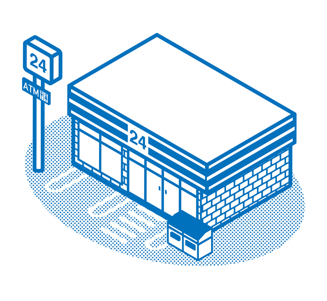 コンビニのイメージイラスト