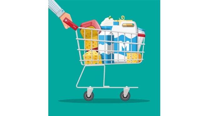 買い物カートのイラスト画像