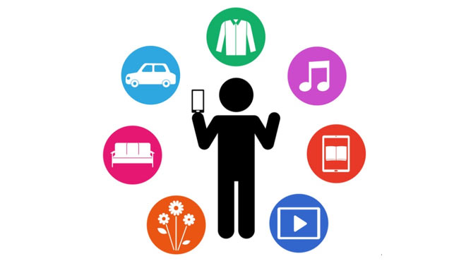 サブスクサービスのイラストイメージ画像