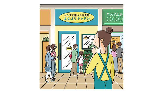 通行客を来店客に変える「歓迎感」が伝わる店づくりのイメージ