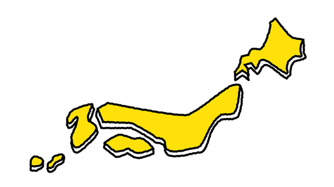 日本地図のイメージ画像