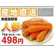 無農薬にんじん