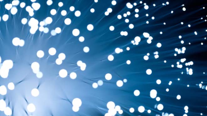 データの流れを思わせるイメージ画像