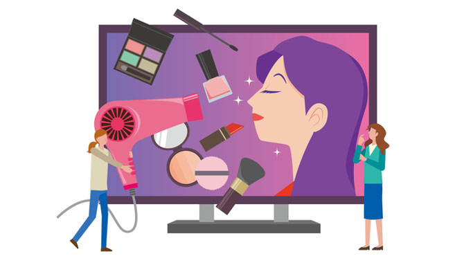 バーチャルで美容体験できるのイメージ画像