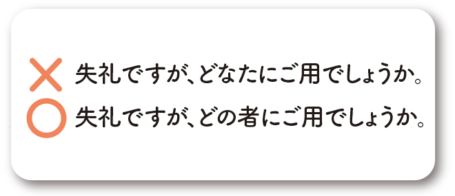 ウチを高めてしまう例と適切な表現のイメージ