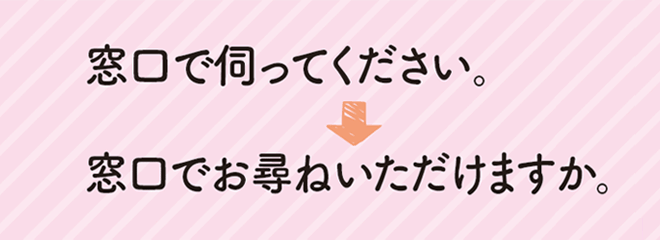 ソトには尊敬語を使うのイメージ