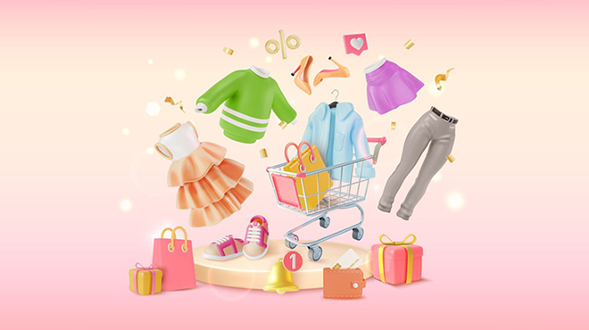 通販の楽しげなイメージ画像