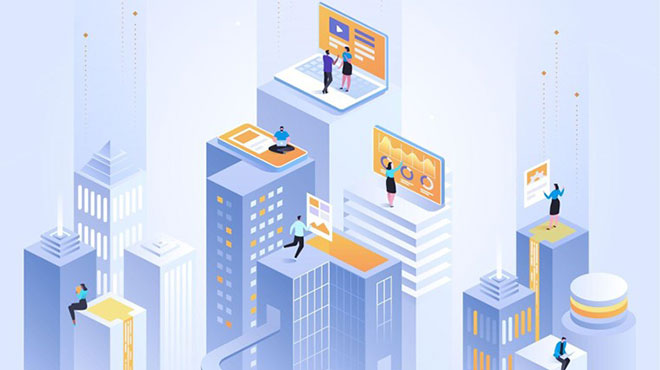 クラウド型コラボレーションツールの活用例のイメージ画像