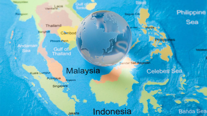 東南アジアの地図のイメージ画像