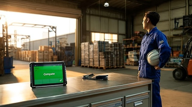 定時で退勤する従業員と整理されたデスク