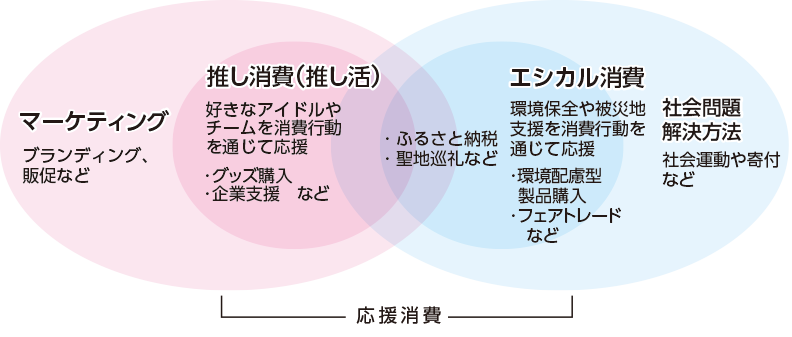 図３　応援消費の枠組み