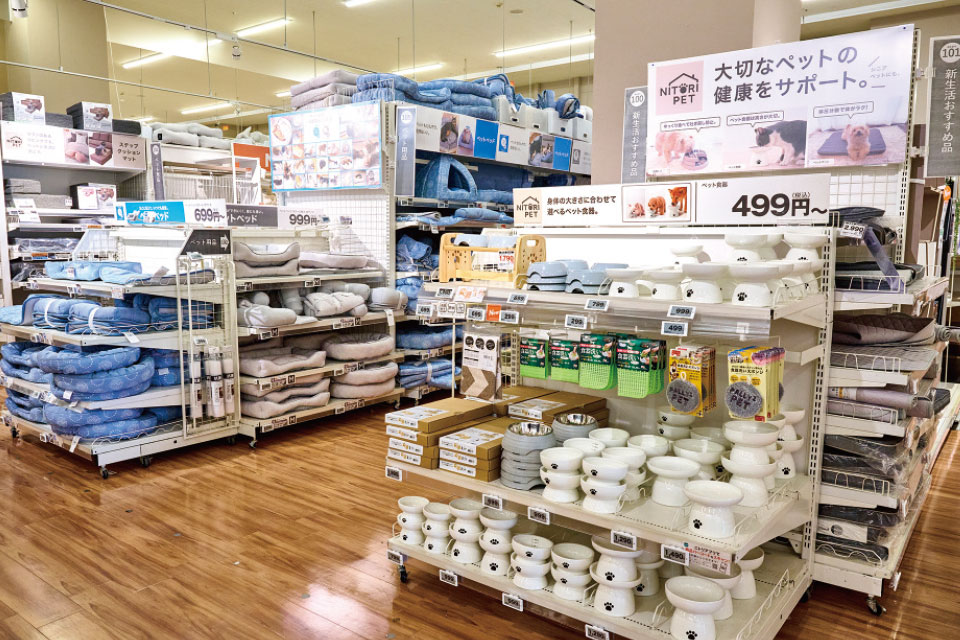 ペット用品売場のイメージ画像