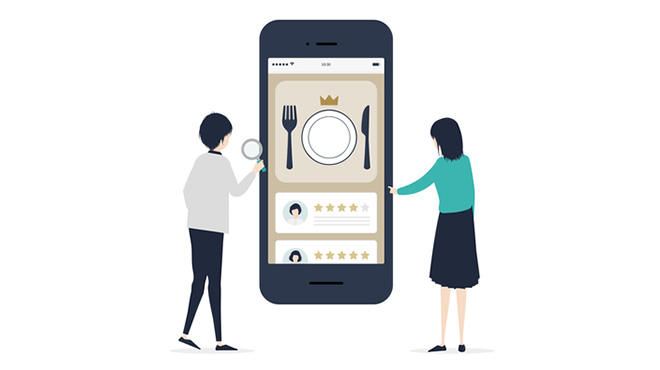 予約管理システムのイラストイメージ画像