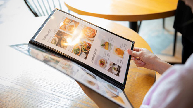 飲食店のメニューのイメージ画像