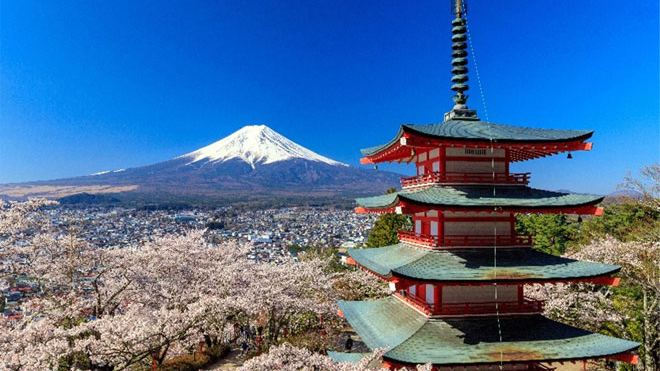 富士山が背景のイメージ