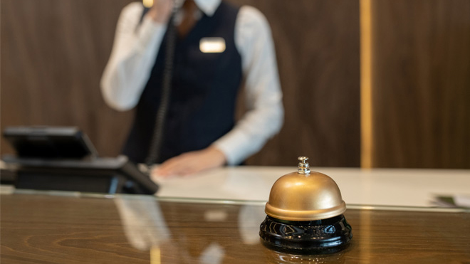 ホテルのスタッフが働いているイメージ